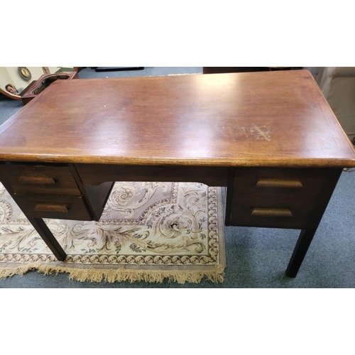 58 - Vintage Oak Writing Desk
