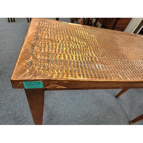 37 - Copper Top Coffee Table