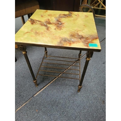 45 - Vintage Coffee Table with Marble Top