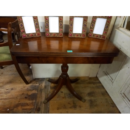 5 - Vintage Mahogany Games Table in Regency Style