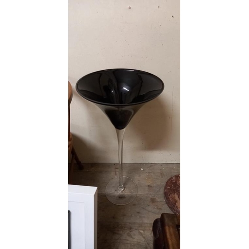 105 - Pair of oversized Champagne or Cocktail Glasses (70cm Tall)