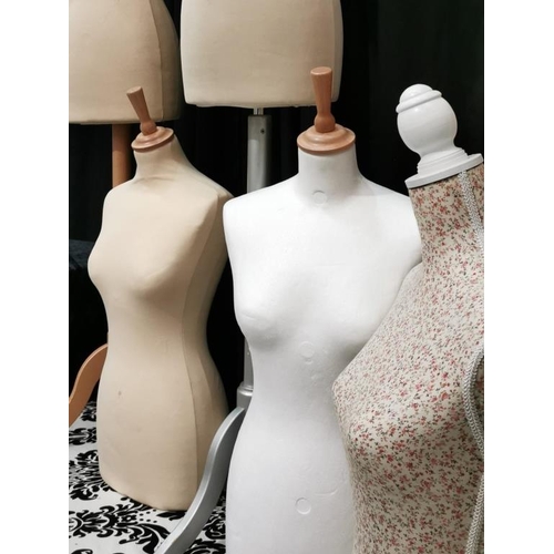 122 - Mannequin Busts, Selection + Male Legs on Stand