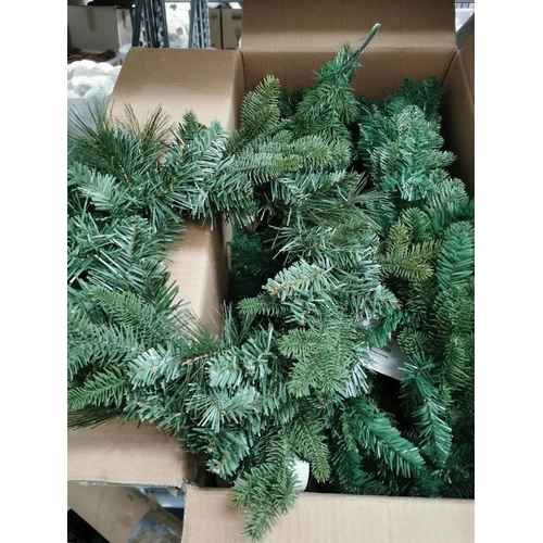 150 - 2 Nordmann Fir Garlands (1.8m) & One Wreath (50cm)