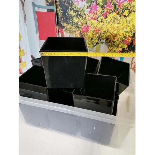 206 - 2 Boxes of Black Perspex Cubes (20cm)