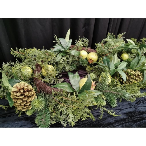 211 - Box of 3 Garlands with mixed Foliage and Pomegranates