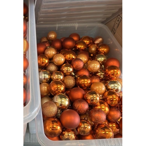 24 - Box of Copper Baubles in assorted finishes