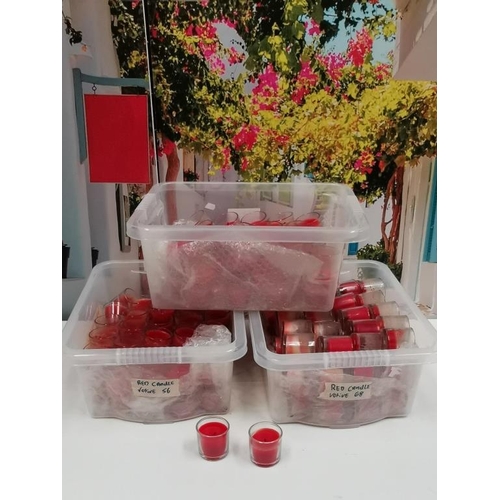 297 - Box of Red Pre-Lit Night Lights, give them on last light-up!