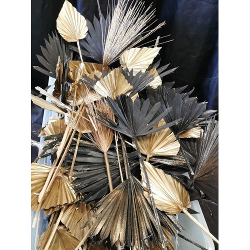 316 - Box of Black and Gold Palm Spear Stems