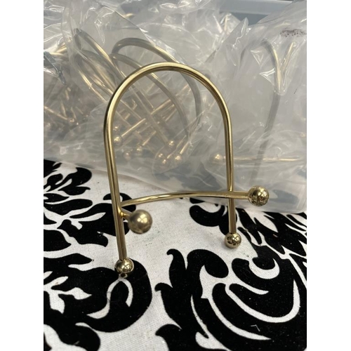 318 - 2 Boxes of Gold Frame / Sign Holders (10cm)