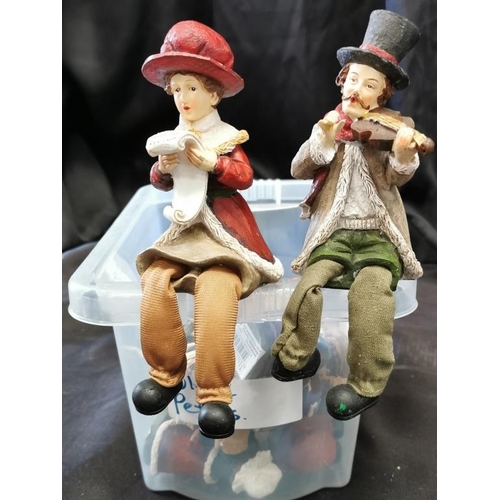 320 - Box of 11 Victorian Christmas Figures