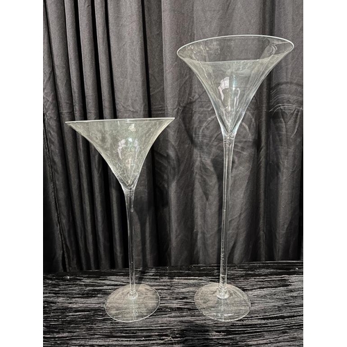 328 - Martini Vase Duo (90cm & 70cm)