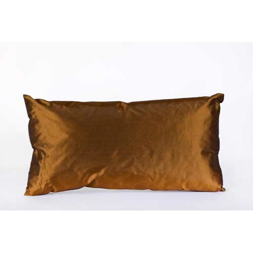 45 - Box of Bronze Satin Cushions (assorted sizes)