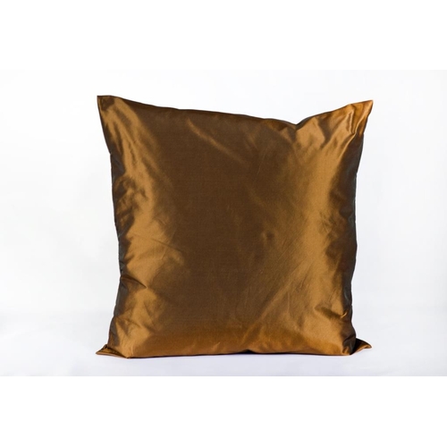 45 - Box of Bronze Satin Cushions (assorted sizes)