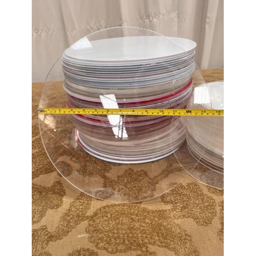 65 - Box of Perspex Discs (35cm )