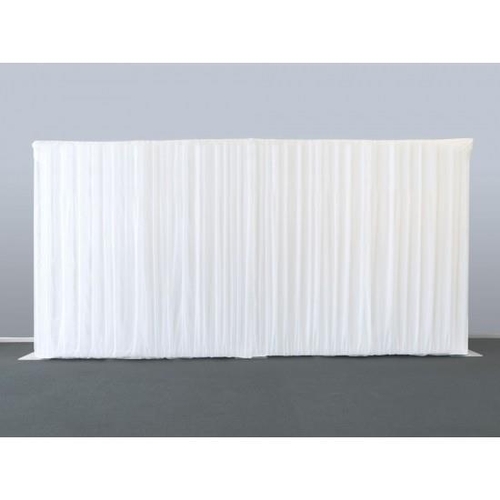 9 - 22m Ivory Drape with Voile Overlay  (8 Drape, (8 Drape, 6 only Voile, 3.2m H)