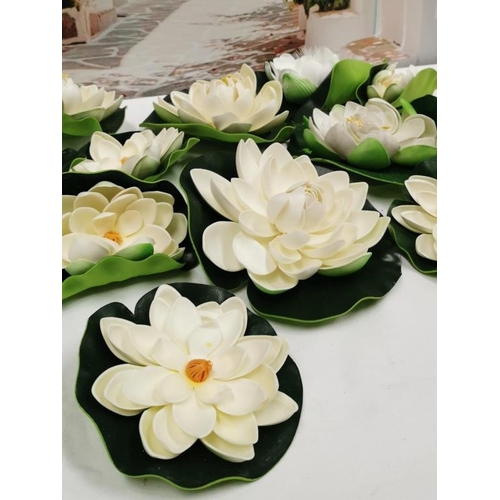 98 - Foam Lily Flowers for Floating in Water