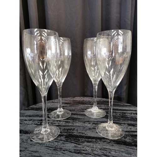 449 - 4 Champagne Flute Vases (40cm)