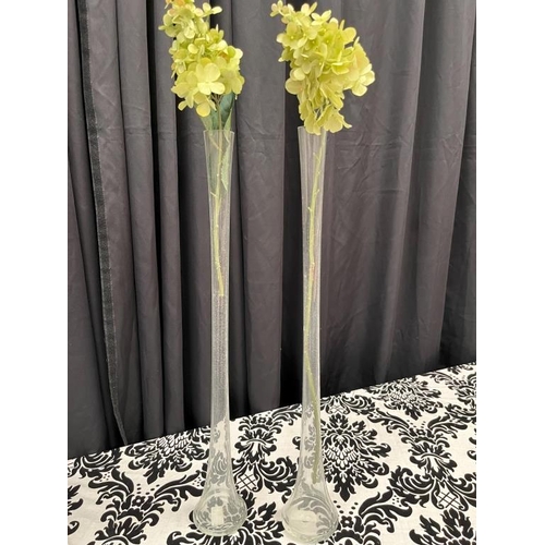 592 - 2 Slim Lily Vases (70cm)