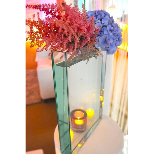 603 - Vision Vases (5 Sizes) 2 of each. Tallest Vase - 55cm .   Captivating to use together or singularly ... 