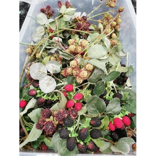 621 - Box of Artificial Blackberry Bush Stems