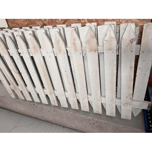 646 - White Painted Picket Fence (7)