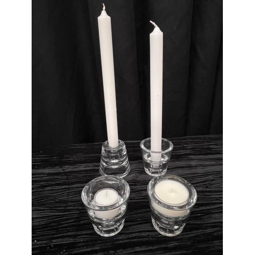 654 - Opaque 4 -Way votives, 58 in box