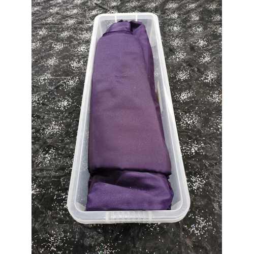 664 - Box of Luxurious Purple Satin Fabric