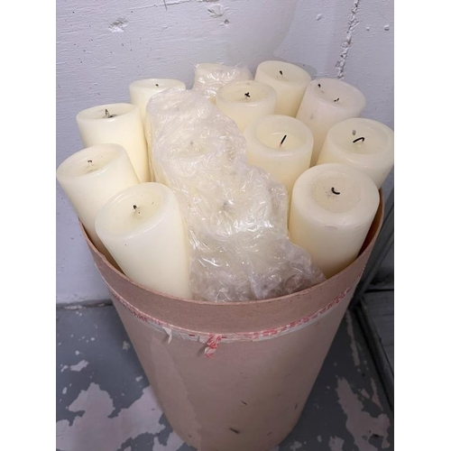 721 - Box of 14 Church Candles (65cm H)