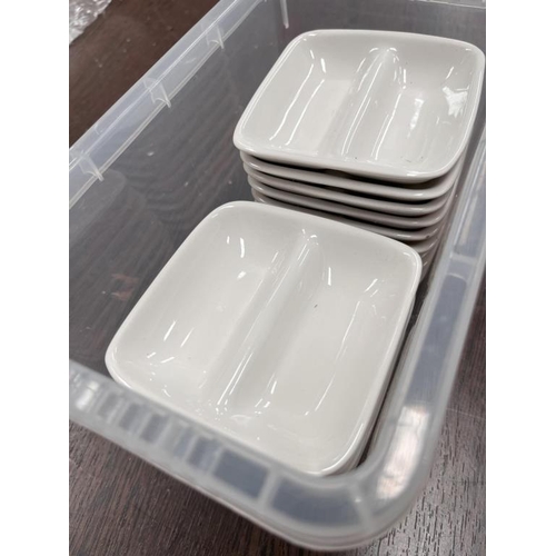 722 - Box of Condiment Dishes (9cm Square)