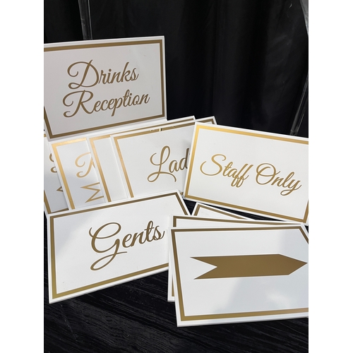 745 - Selection of Wedding Marquee Signage