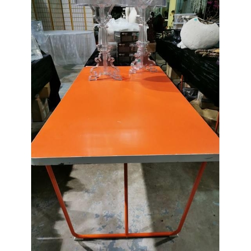 768 - 6 Orange Ikea Tables