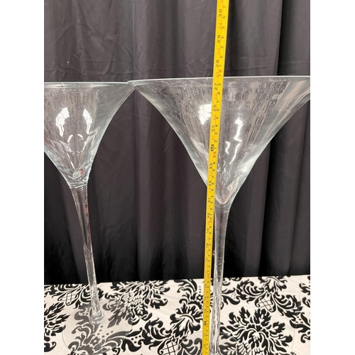 914 - Pair of Martini Vases (70cm)