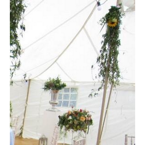 703 - White Pole Tent Marquee