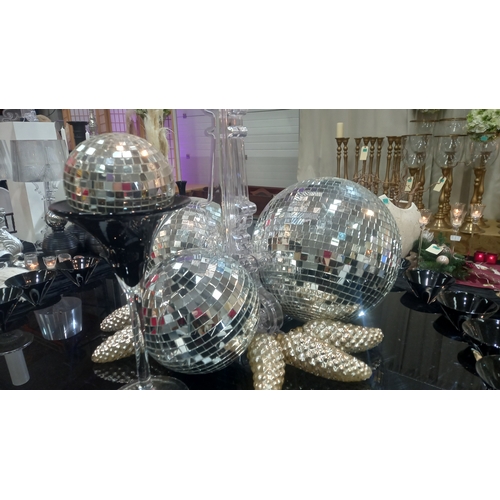 856 - A Large Box of Mirror Balls , various sizes