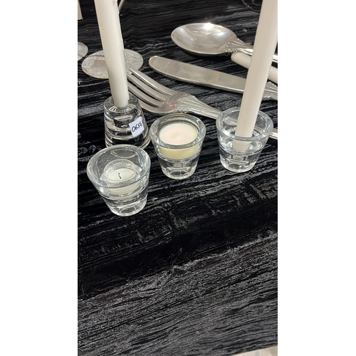 771 - 59 Clear 4 Way Votives (3 boxes)