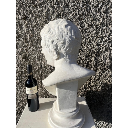 10 - Composite Bust of a Man (30 cm W x 56 cm H x 25 cm D)