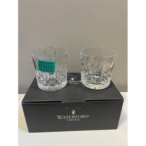 101 - Waterford Crystal Pair of Crystal Tumblers (10 cm W x 10 cm H)