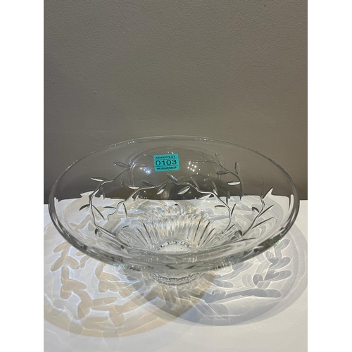 103 - Michael Aram Crystal Circular Tapering Bowl (26 cm W x 12 cm H)