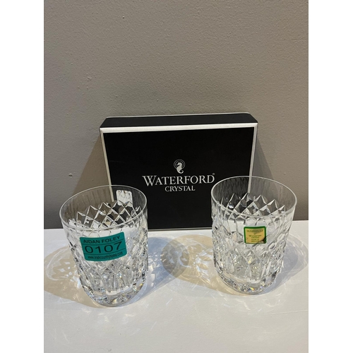 107 - Waterford Crystal Pair of Crystal Tumblers (7 cm W x 9 cm H)