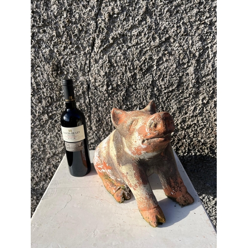 11 - Terracotta Model of a Pig (27 cm H)