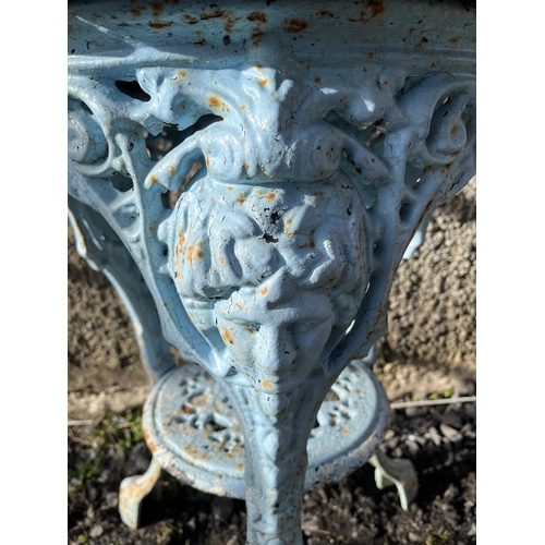 8 - Victorian Cast Iron Girls Head Table ( 50 cm W x 66 cm H)