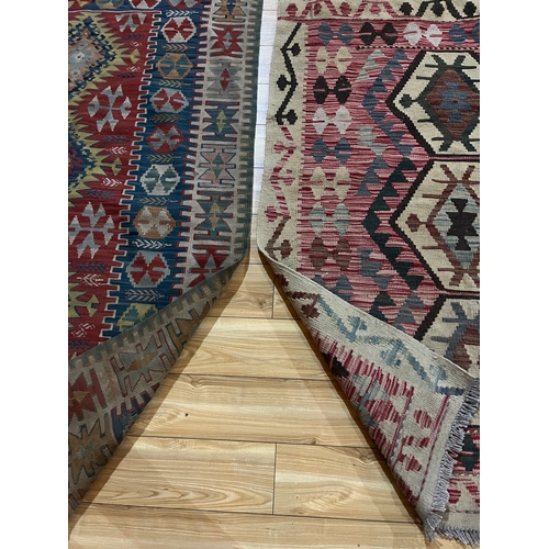 57 - Two Kilims (Largest 170 cm W x 112 cm H)