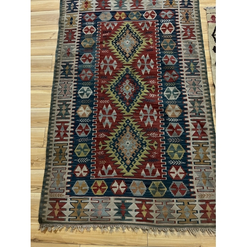 57 - Two Kilims (Largest 170 cm W x 112 cm H)