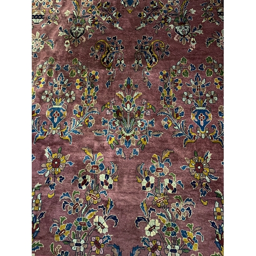 82 - Carpet Square with Purple Ground (some damage) (380 cm X 275 cm)