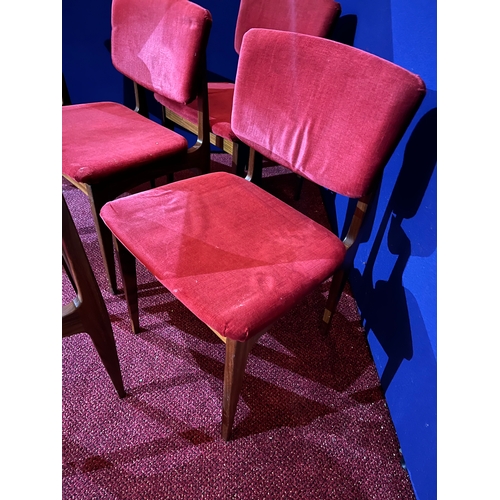 90 - Set of Five Mid Century Teak Dining Chairs