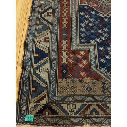 117 - Antique Persian Rug (158 cm x 96 cm )