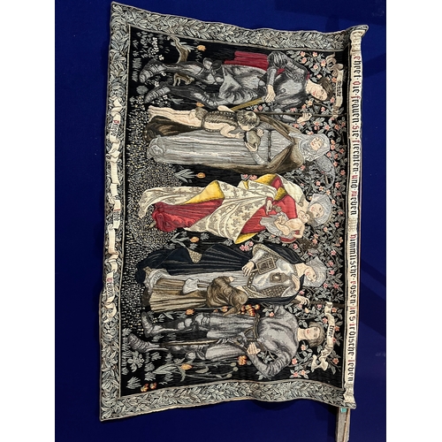 150 - Continental Medieval Style Tapestry (130 cm W x 90 cm H)