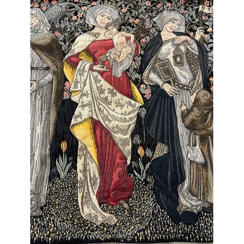 150 - Continental Medieval Style Tapestry (130 cm W x 90 cm H)