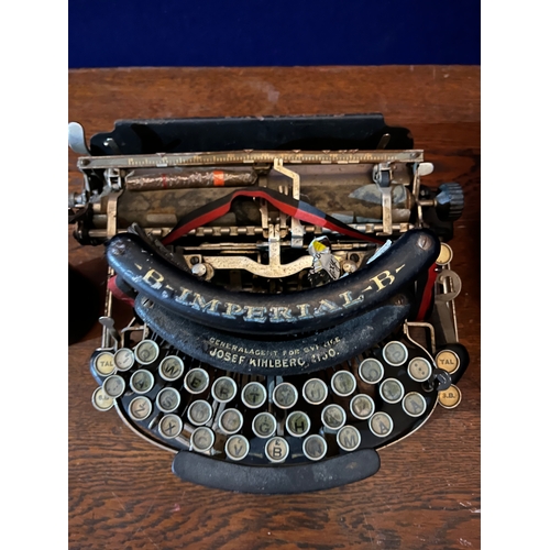 169 - Unusual Antique Imperial Typewriter by Josef Kihlberg and a Vintage Cash Box