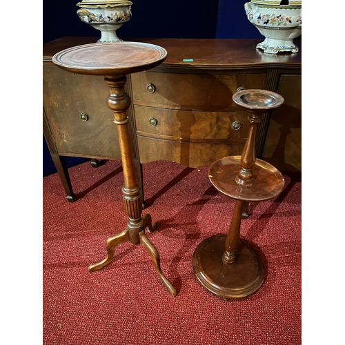 175 - Vintage Mahogany Sideboard Plant Stand and a Two Tier Stand (Sideboard 152 cm W x 82 cm H x 50 cm D)